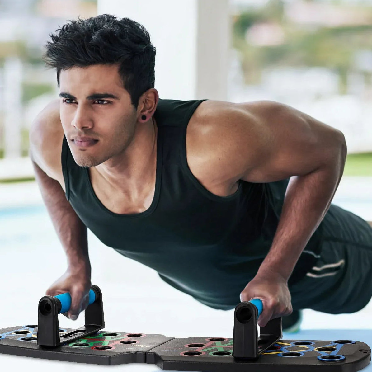 28 in 1 Push up Rack Board System Fitness Workout Train Home Gym Exercise Stands